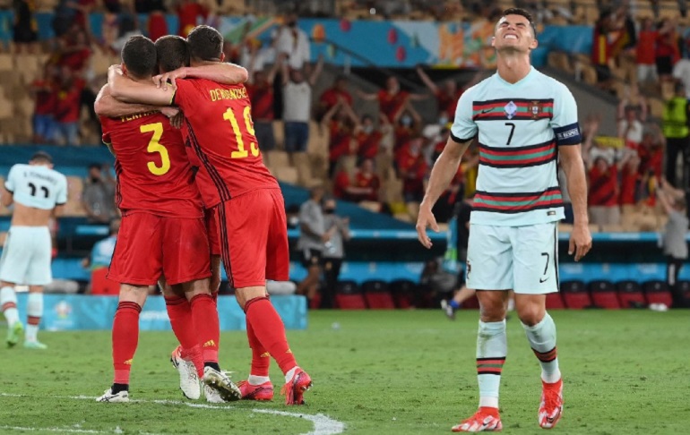 Portada: Eurocopa 2021: Bélgica venció 1-0 a Portugal y se enfrentará a Italia en cuartos de final