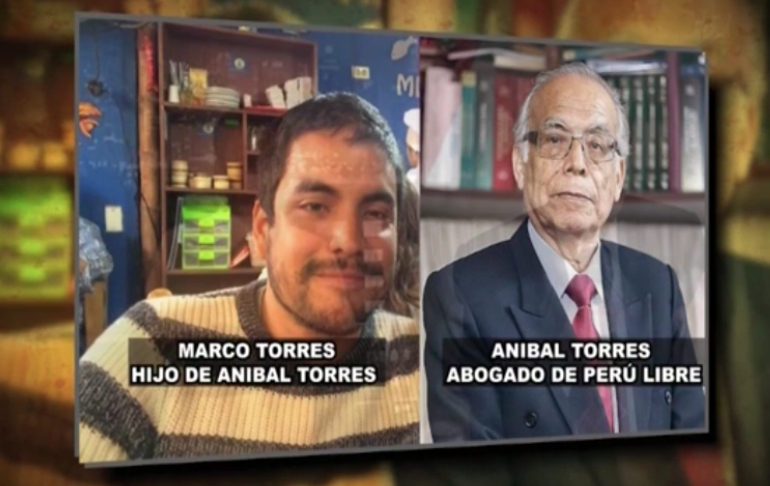 Sujeto que insultó a periodista de Willax es hijo del defensor legal de Perú Libre, Aníbal Torres, según reveló Beto A Saber