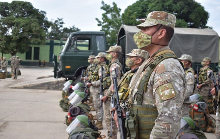 Portada: Mindef sobre las Fuerzas Armadas: “No son deliberantes y están subordinadas al poder constitucional”