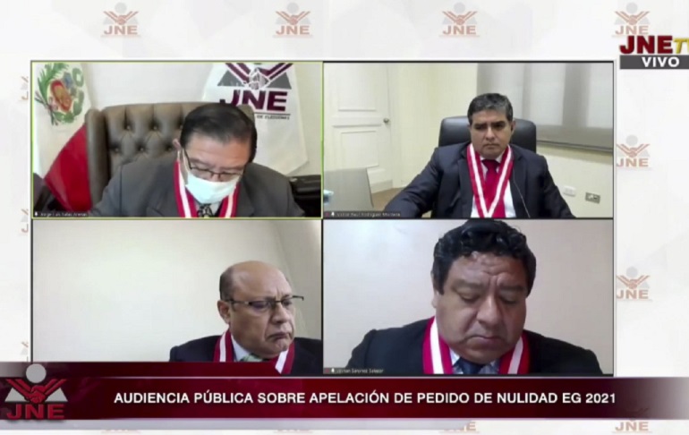 JNE declaró infundados siete apelaciones sobre pedidos de nulidad que interpuso Fuerza Popular