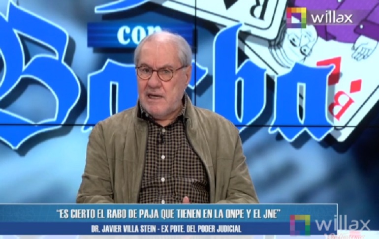 Portada: Javier Villa Stein: “Tanto la ONPE como el JNE están violentando la voluntad popular"