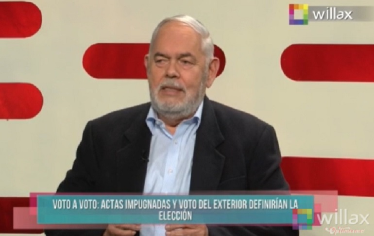 Jorge Montoya: "Si gana Keiko Fujimori vamos a tener violencia provocada por su contrincante hasta el 28 de julio"