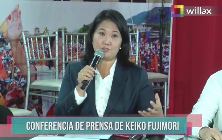 Portada: Keiko Fujimori: "Fuerza Popular presentó acciones de nulidad en 802 mesas"