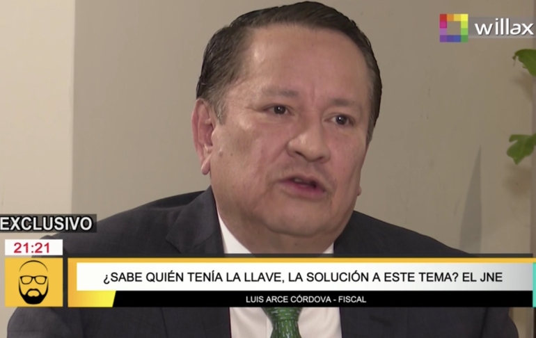 Luis Arce Córdova: "No nos llevaba más de dos días cotejar las firmas de las actas con las fichas del RENIEC"