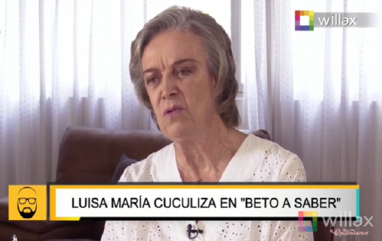 Luisa María Cuculiza: "Dios no libre y nos ampare de un comunismo"