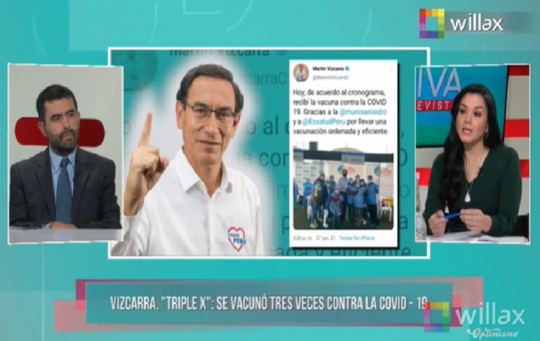 Portada: Omar Neyra sobre la primera dosis de Pfizer que recibió Martín Vizcarra: "Quitarle un cupo a un peruano, es indolente"