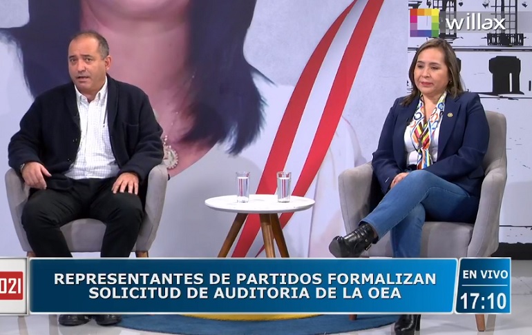 Portada: Nidia Vílchez: Hay que viajar a Estados Unidos y decirle al secretario general de la OEA que hay irregularidades en estas elecciones