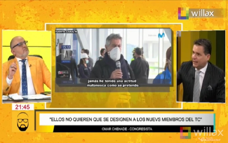 Portada: Omar Chehade: Francisco Sagasti le dijo a Luis Valdez que si hacían las reformas constitucionales sacaba a la gente a las calles