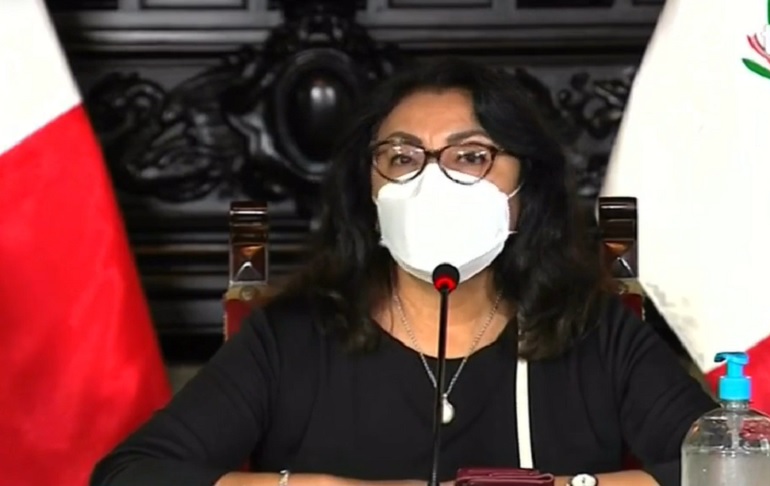 Violeta Bermúdez rechaza manifestaciones en casas de las autoridades públicas: "Violenta los derechos de las personas"