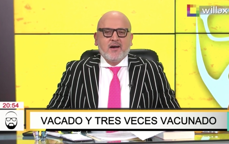 Portada: Beto Ortiz: "Martín Vizcarra es la mejor prueba de que la vacuna de Sinopharm no sirve"