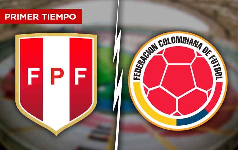 Portada: Primer tiempo: Perú pierde por un gol ante Colombia en el Estadio Nacional