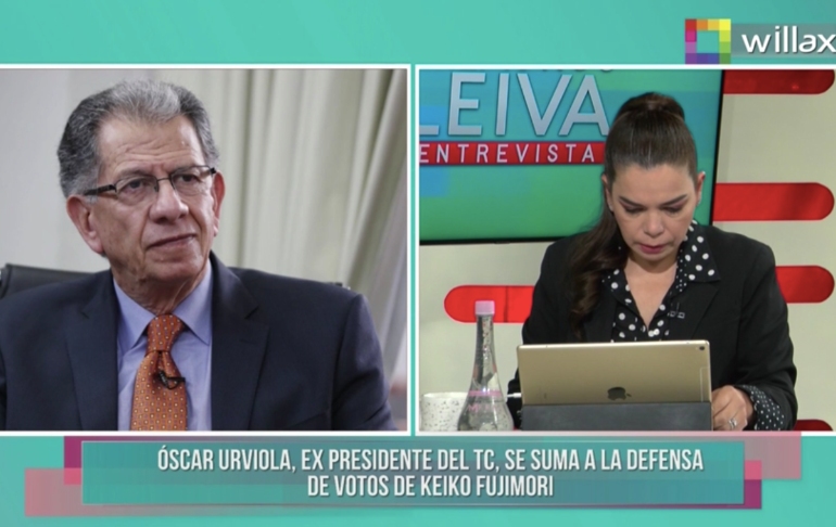 Óscar Urviola: "Mi intervención es en defensa del Estado de Derecho y la democracia"
