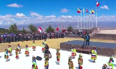 Himno Nacional en quechua y español se entonó en ceremonia de juramentación simbólica del presidente Pedro Castillo