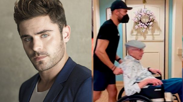 Zac Efron saca a su abuelo de asilo para ver juntos final de Eurocopa