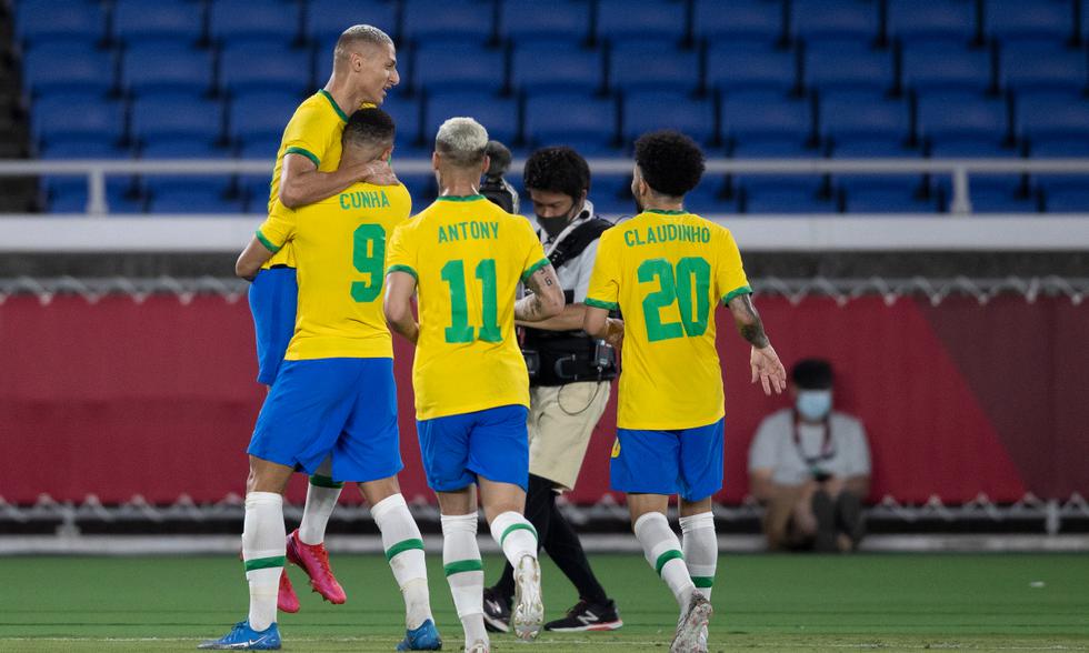 Brasil venció 4-2 a Alemania en su debut en los Juegos Olímpicos Tokio 2020, con hat-trick de Richarlison