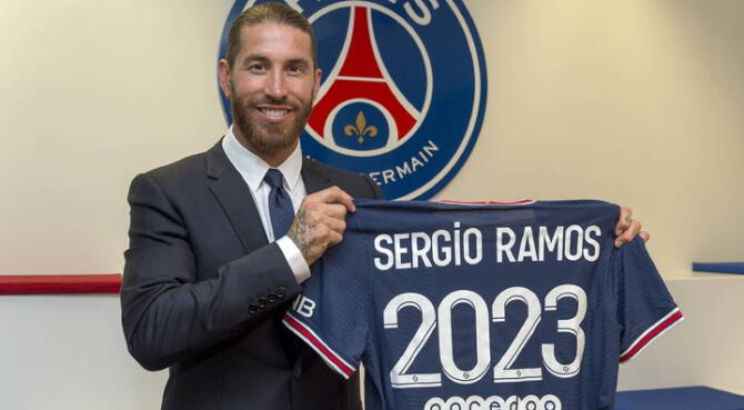 Portada: PSG anunció el fichaje del defensa Sergio Ramos