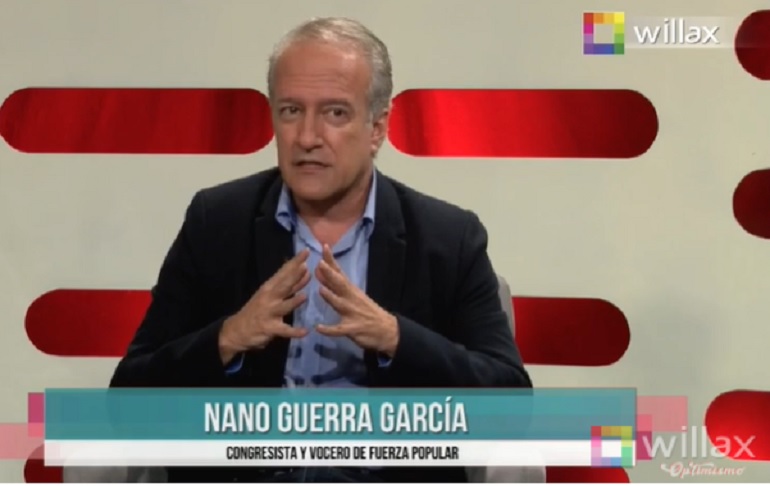 Nano Guerra García: "No queremos que el 28 de julio se eche gasolina sobre nuestro país"