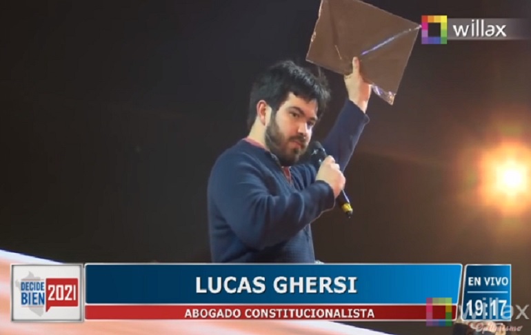Lucas Ghersi: "Ya tenemos el kit electoral para recolectar firmas contra la Asamblea Constituyente"