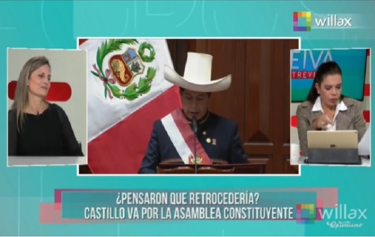 María del Carmen Alva: Pedro Castillo nos encontrará defendiendo la Constitución si hace cuestión de confianza dos veces