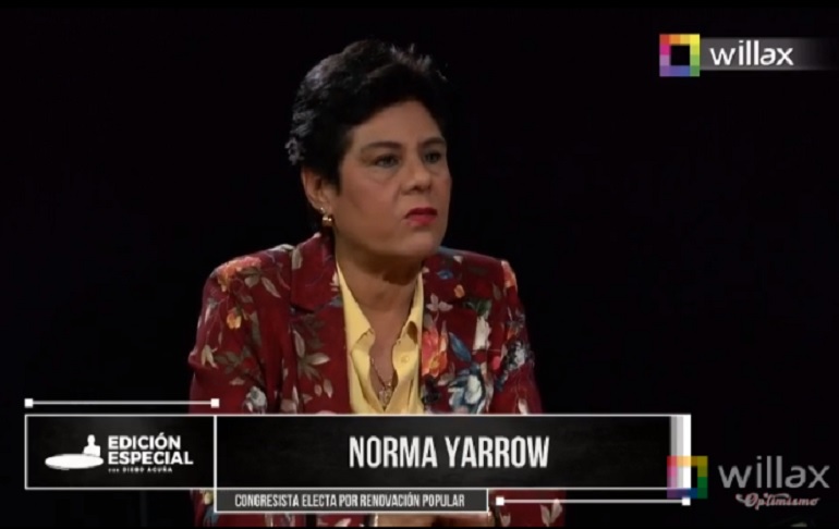 Norma Yarrow: Una de las opciones es que se llame a nuevas elecciones