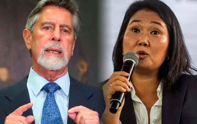 Portada: Francisco Sagasti rechaza pedido de Keiko Fujimori para solicitar auditoría internacional a la segunda vuelta