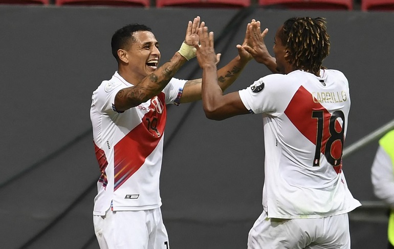 Portada: Copa América 2021: Yoshimar Yotún y su golazo contra Colombia en el estadio Mané Garrincha