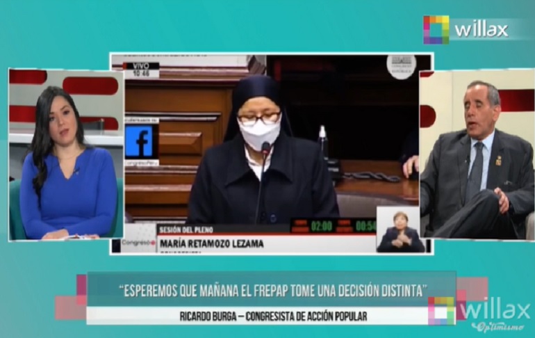 Portada: Ricardo Burga: "Esperemos que mañana el Frepap tome una decisión distinta por el bien de la democracia"