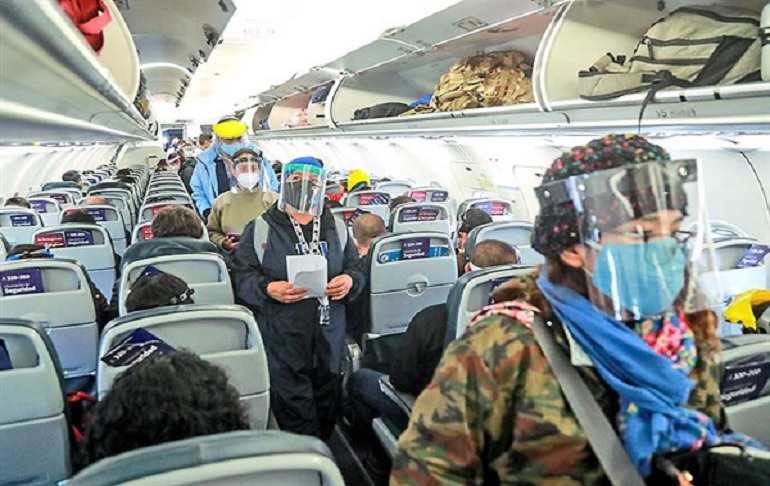 Ministerio de Transportes dictó nuevas medidas sanitarias para los vuelos aéreos internacionales