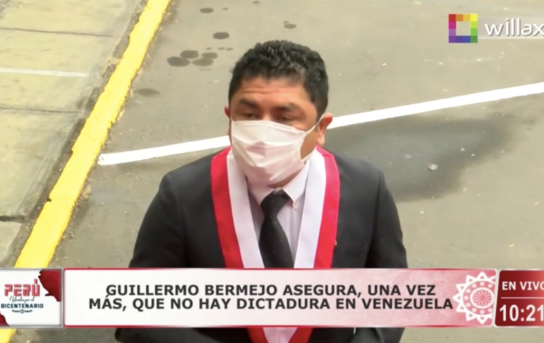Guillermo Bermejo: "En Venezuela no hay una dictadura"