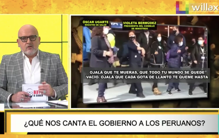 Beto Ortiz: ¿Cómo una premier y un ministro de Salud pueden bailar una canción que le desea la muerte al prójimo en pandemia? (VIDEO)