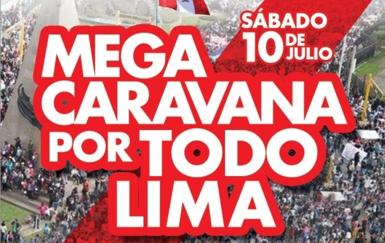 Portada: Respeta Mi Voto: Mega caravana por todo Lima se viene desarrollando este sábado