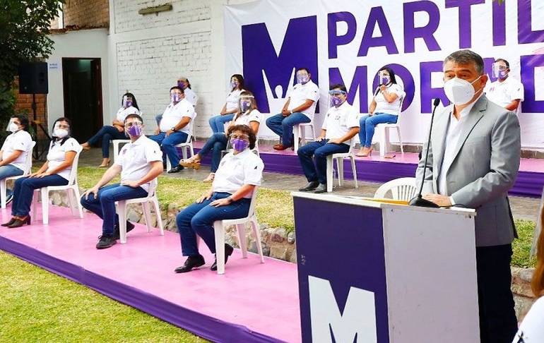 Portada: El Partido Morado "exige" que el Congreso no le dé la confianza al gabinete de Guido Bellido