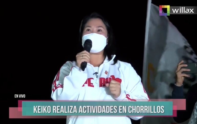 Keiko Fujimori: Francisco Sagasti genera más "dudas y división" al negarse a pedir una auditoría internacional