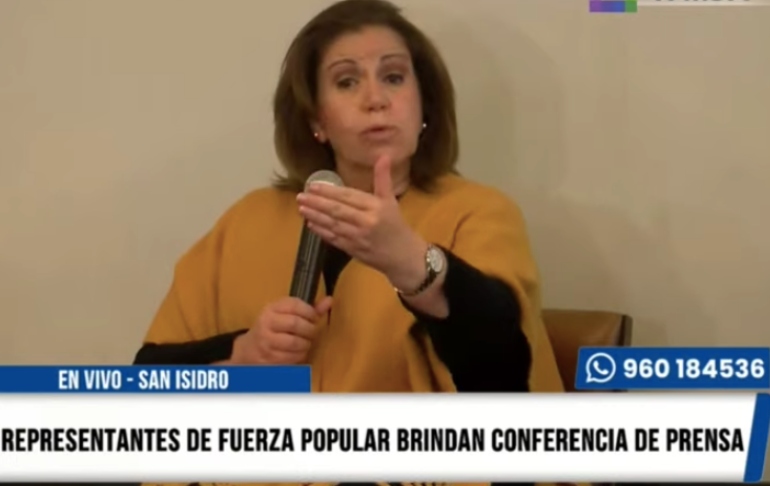 Portada: Lourdes Flores Nano: Más allá de la proclamación de un resultado electoral, continuaremos exigiendo la verdad por vías legales