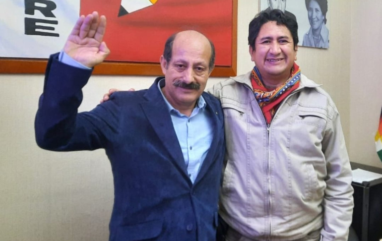 Héctor Valer, excongresista de Renovación Popular, se reunió con Vladimir Cerrón