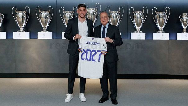 Real Madrid renovó contrato con Federico Valverde hasta el 2027