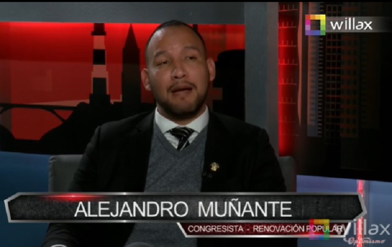 Portada: Congresista Alejandro Muñante: "La vacancia va a llegar por si sola"