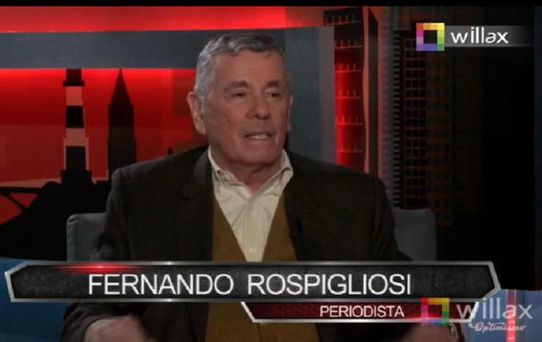 Portada: Fernando Rospigliosi: Muchos congresistas son empresarios, se preocupan por sus intereses