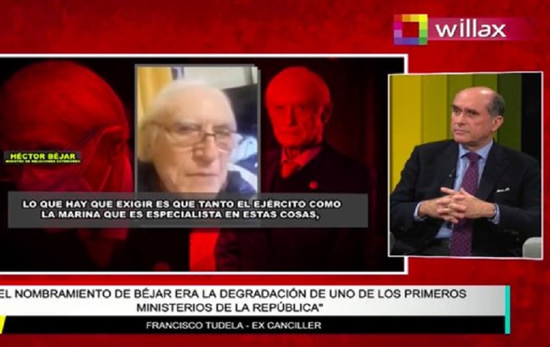 Francisco Tudela: El nombramiento de Héctor Béjar como canciller fue una degradación del cargo