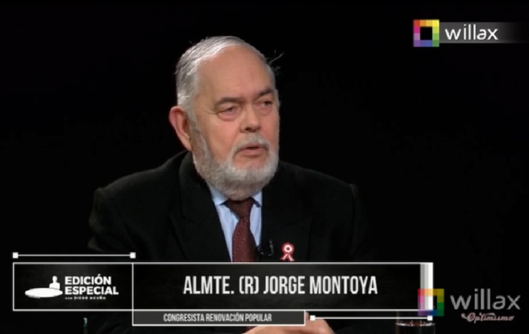 Portada: Jorge Montoya dice que la vacancia presidencial “es una opción al final de la lista”