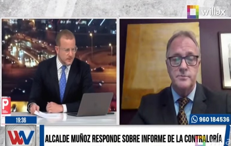 Jorge Muñoz responde sobre informe de la Contraloría: "Es una situación netamente política"