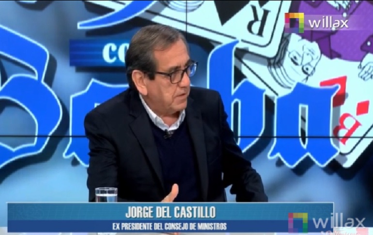 Portada: Jorge del Castillo: Invito a todos los ciudadanos que vayan mañana a defender a la Policía Nacional