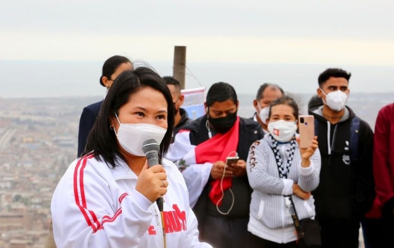 Keiko Fujimori sobre Gabinete: "Si Castillo hiciera cambios, con toda tranquilidad se daría el voto de confianza"