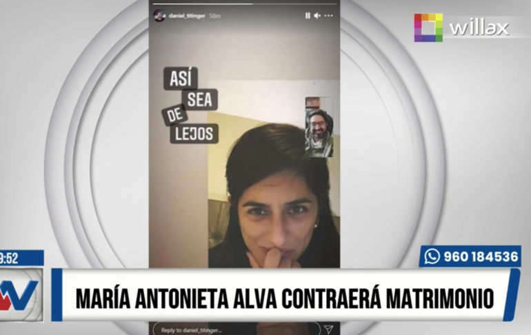 Portada: Exministra de Economía María Antonieta Alva se casa con periodista Daniel Titinger