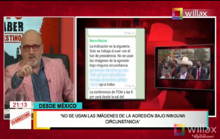 Renzo Mazzei, gerente de prensa de TV Perú: "No se usan las imágenes de la agresión bajo ninguna circunstancia"