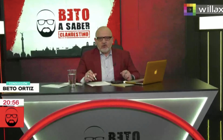 Beto Ortiz: "Guido Bellido está molesto porque le hemos dicho sus verdades y a todos sus compinches"