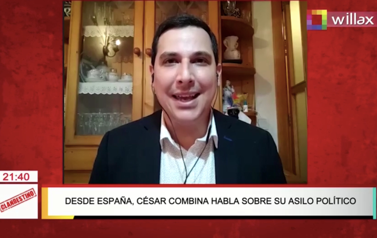 César Combina se asila con su familia en España tras recibir amenazas de muerte