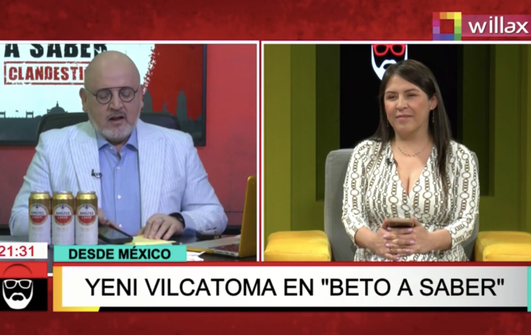 Portada: Yeni Vilcatoma: "Pedro Castillo y Vladimir Cerrón quieren tomar por asalto Constelación"