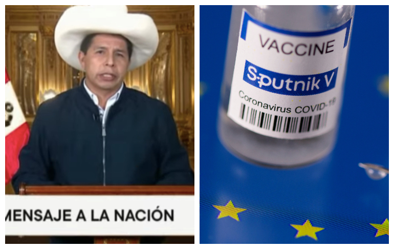 Portada: Pedro Castillo anuncia instalación de planta de producción de la vacuna Sputnik en el Perú