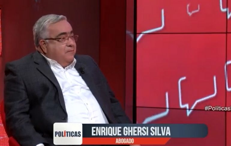Portada: Enrique Ghersi: "Con una asamblea constituyente pueden hacer lo que se les dé la gana" | VIDEO